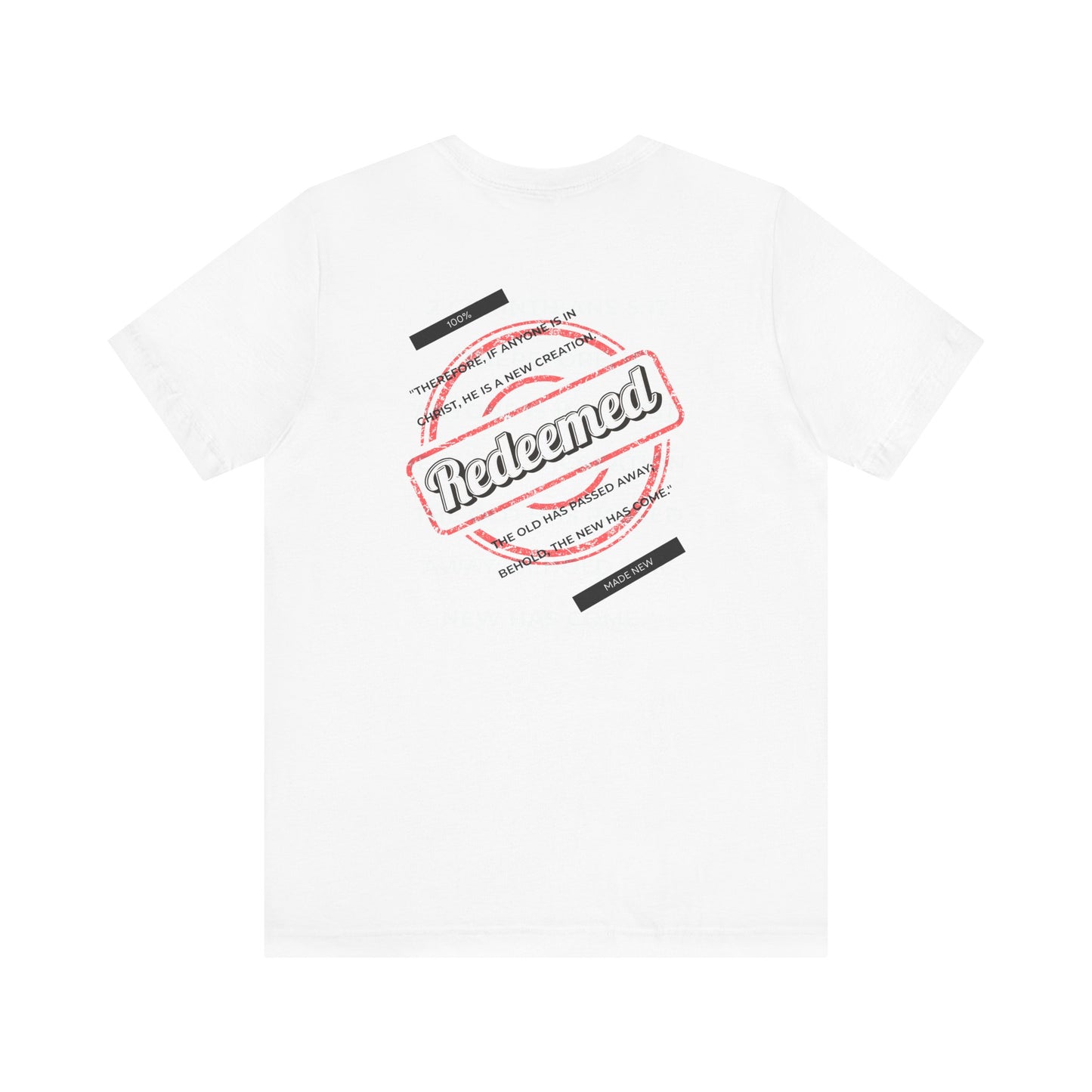 Unisex Jersey Short Sleeve Tee - 'REDEEM' Inspirational Graphic Shirt