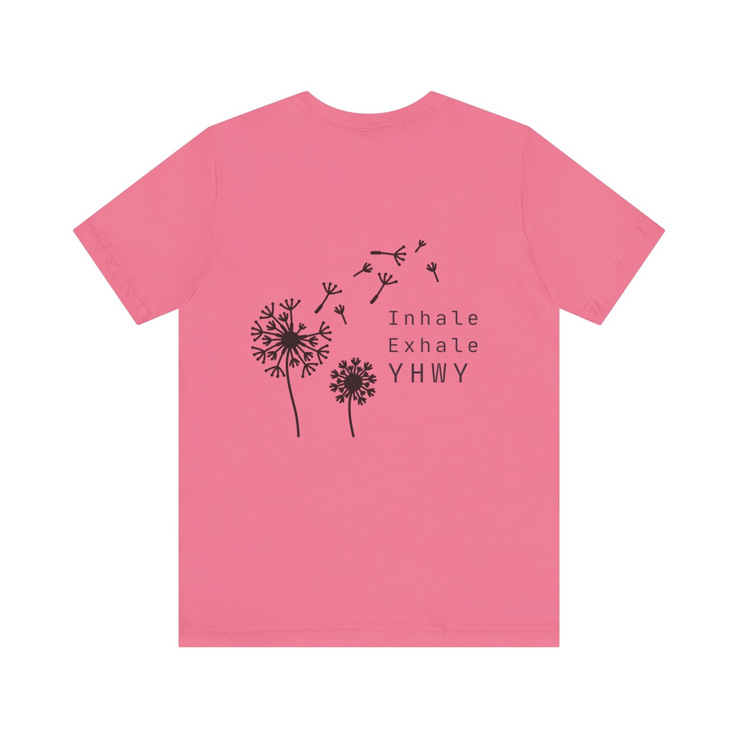Inhale Exhale Graphic Tee - Unisex White Jersey T-Shirt for Mindfulness and Relaxation