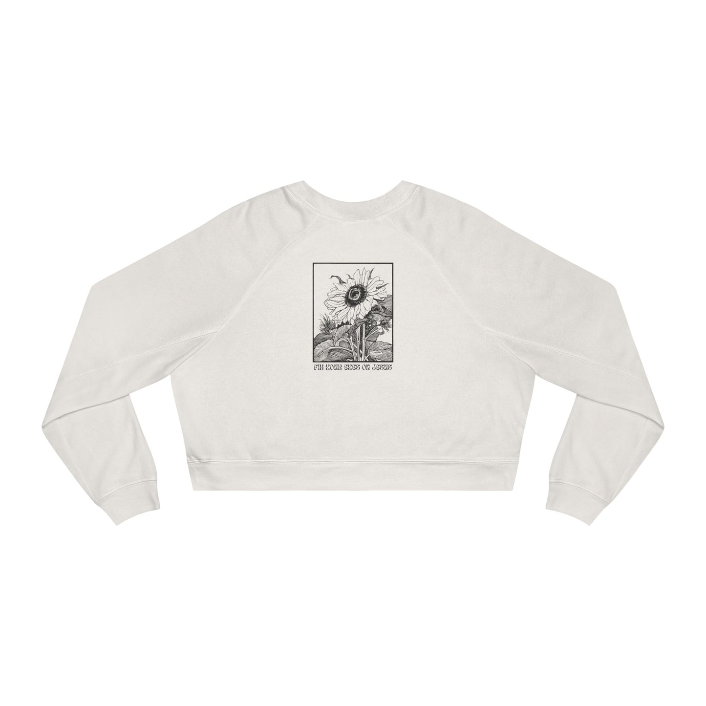 Sunrise Mountain Women's Cropped Fleece Pullover, Cozy Sweatshirt for Casual Outings, Gift for Her, Trendy Fall Layering, Festival Fashion