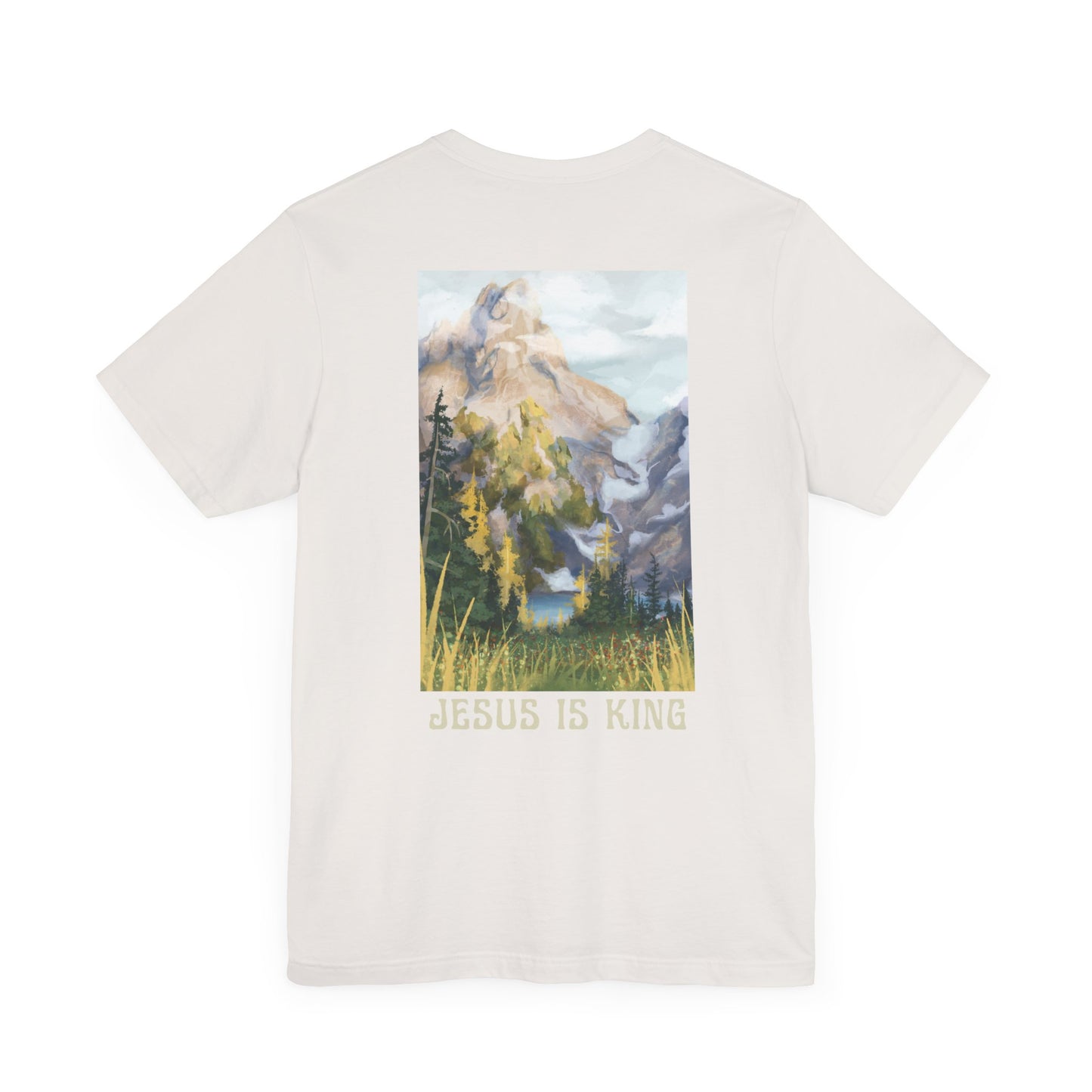Jesus Is King Unisex Tee, Inspirational Christian Shirt, Casual Everyday Wear, Gifts for Believers, Faith-Based Apparel