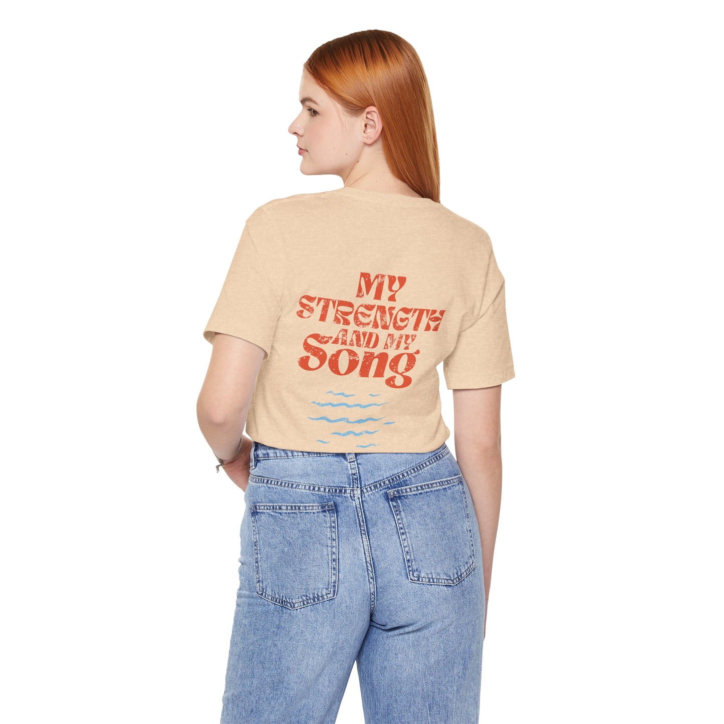 Inspirational Unisex T-Shirt - My Strength and My Song, Spiritual Tee, Motivational Gift, Casual Wear, Positive Vibes, Unisex Apparel