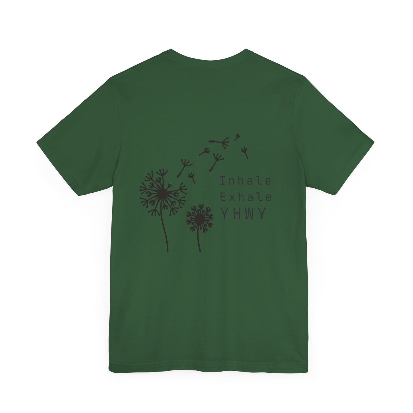 Inhale Exhale Graphic Tee - Unisex White Jersey T-Shirt for Mindfulness and Relaxation