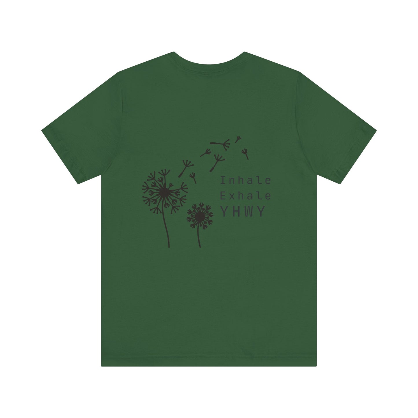 Inhale Exhale Graphic Tee - Unisex White Jersey T-Shirt for Mindfulness and Relaxation