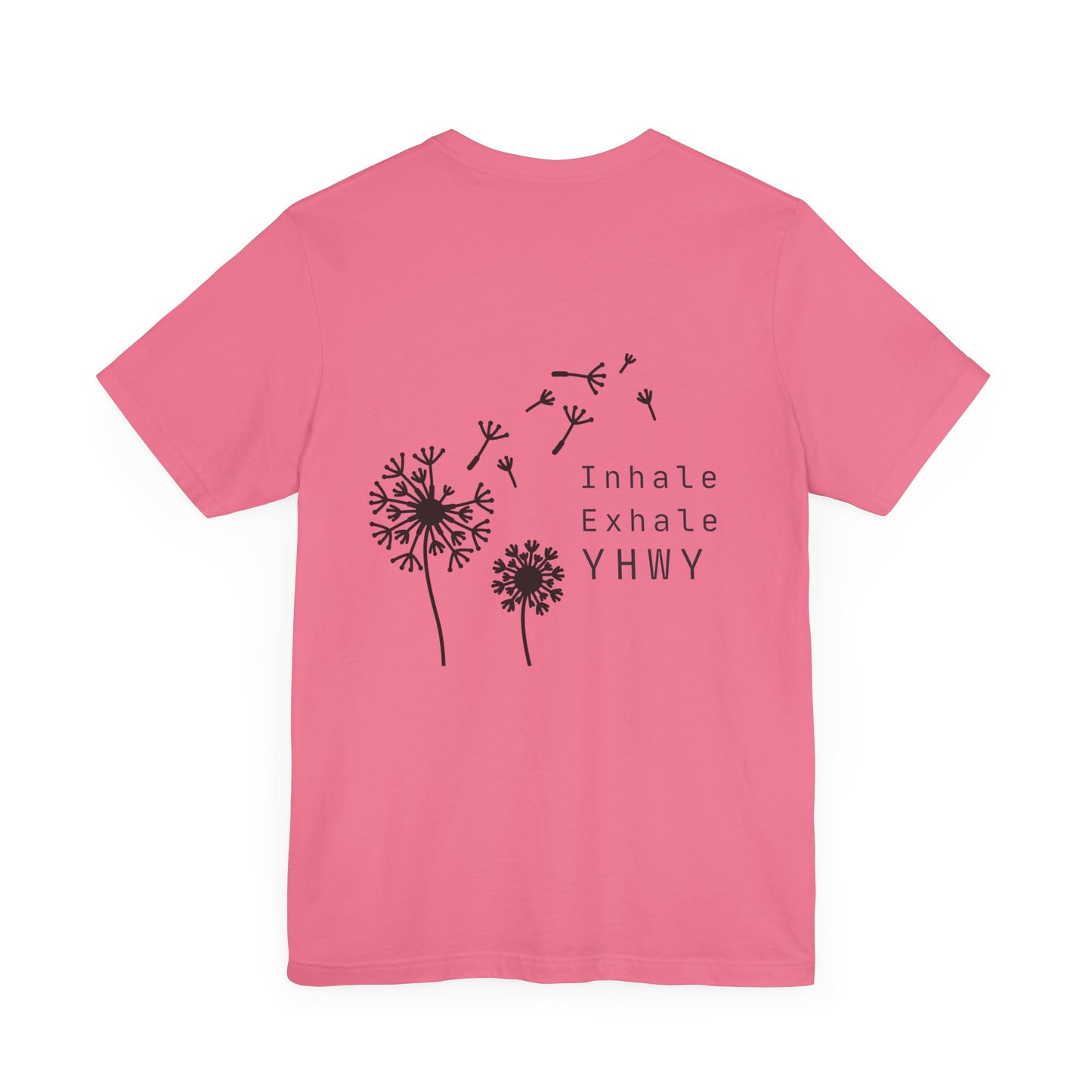 Inhale Exhale Graphic Tee - Unisex White Jersey T-Shirt for Mindfulness and Relaxation