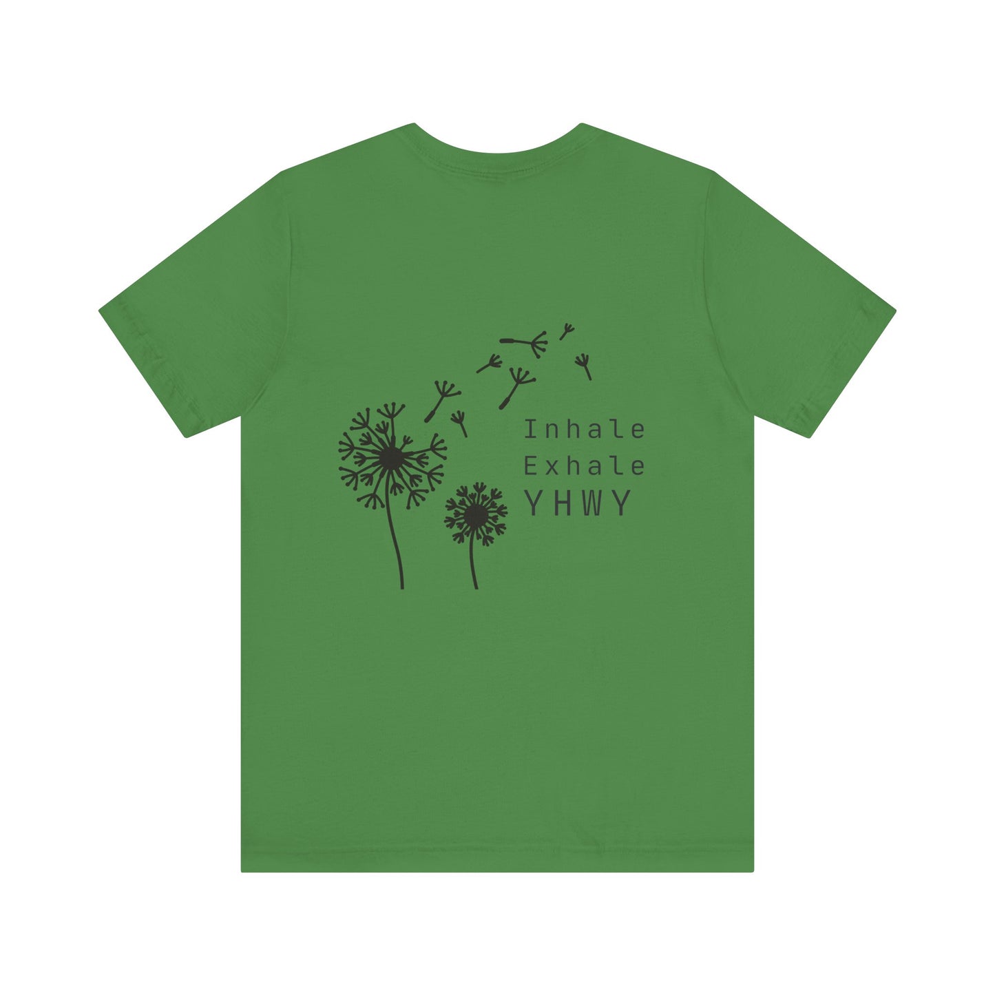 Inhale Exhale Graphic Tee - Unisex White Jersey T-Shirt for Mindfulness and Relaxation