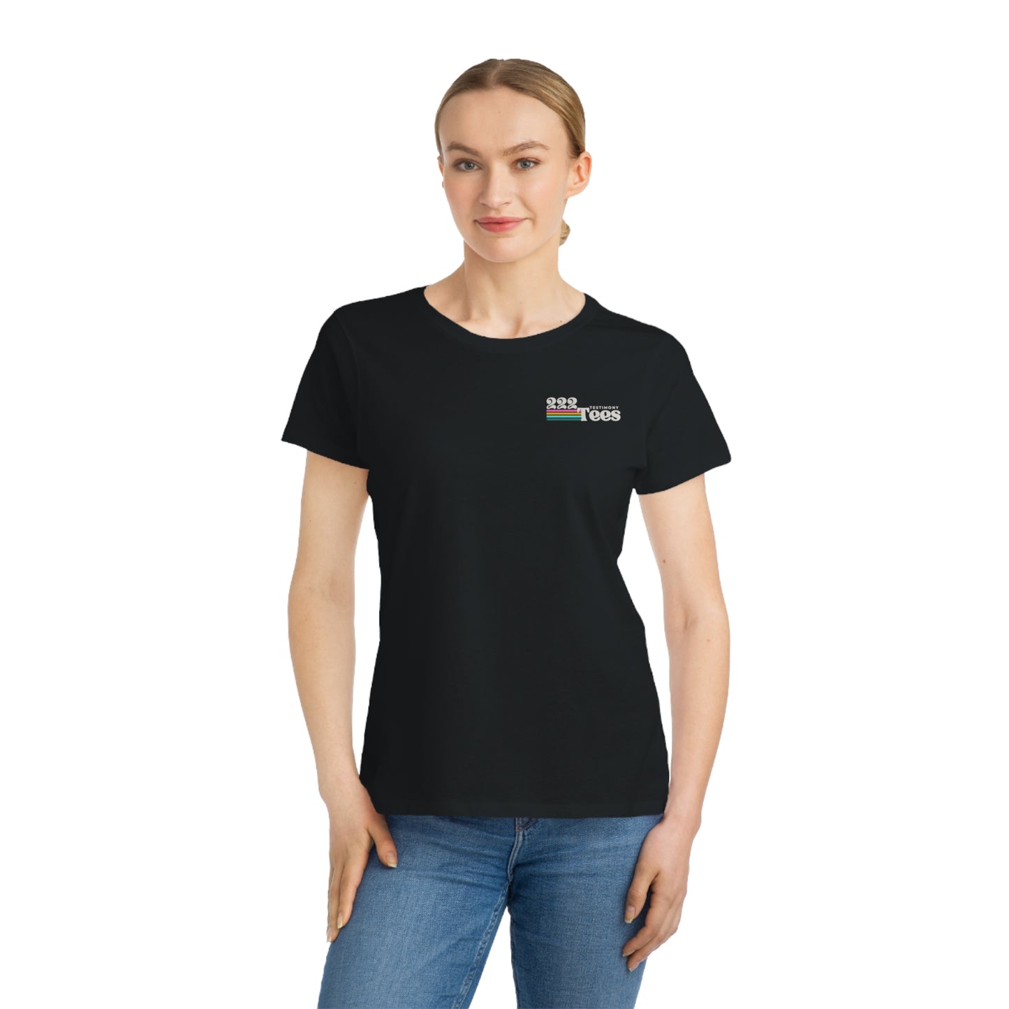 Floral Quote Organic Women's Classic T-Shirt - Made New, Psalm 51:10
