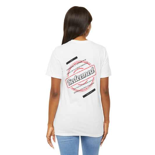Unisex Jersey Short Sleeve Tee - 'REDEEM' Inspirational Graphic Shirt