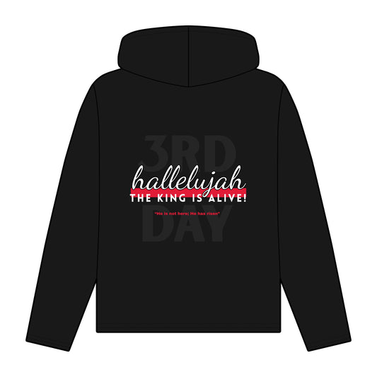 Women's Organic Relaxed Fit Hoodie - "Hallelujah The King Is Alive"