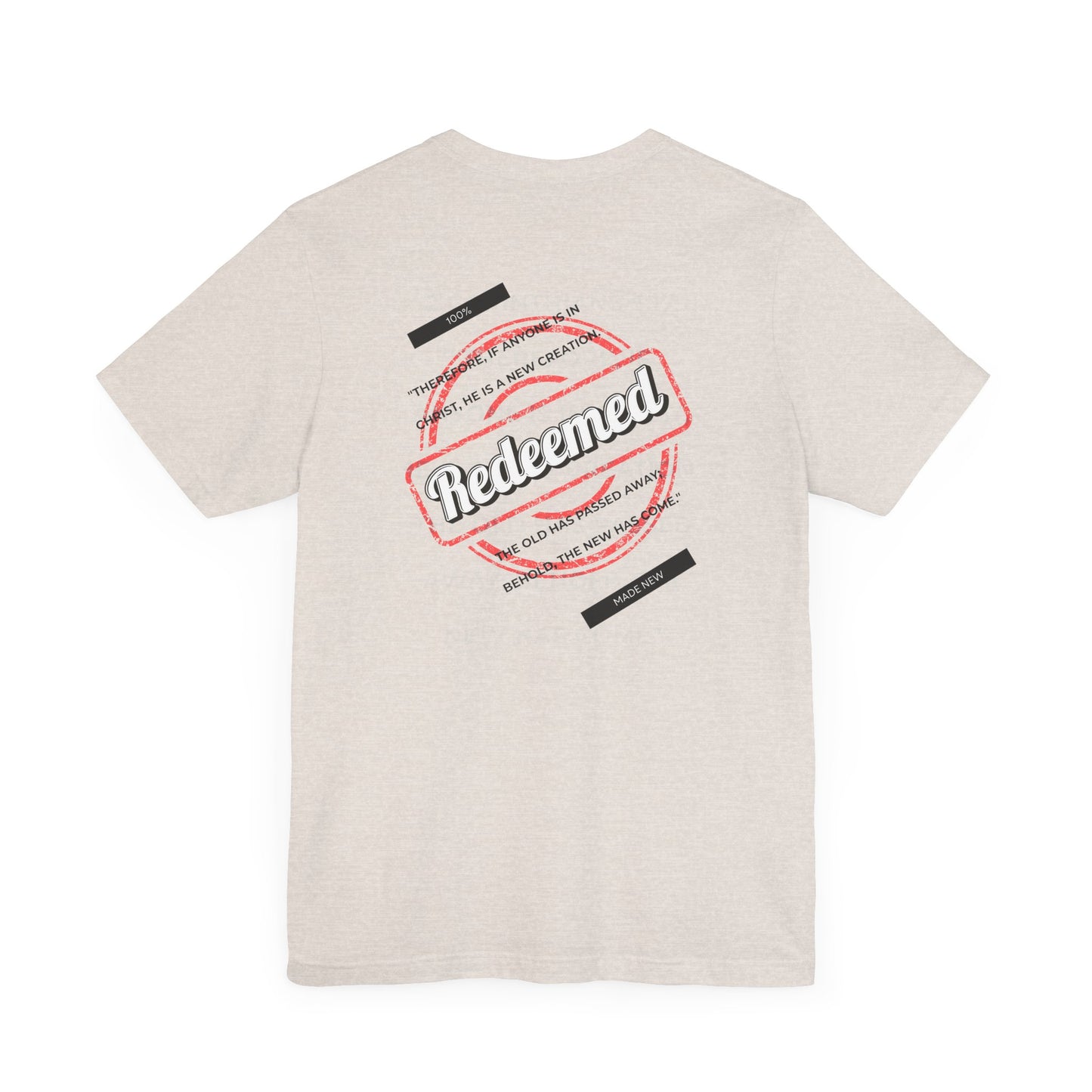 Unisex Jersey Short Sleeve Tee - 'REDEEM' Inspirational Graphic Shirt