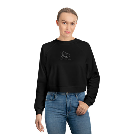 Women's Cropped Fleece Pullover - Lost Sheep Inspirational Sweatshirt