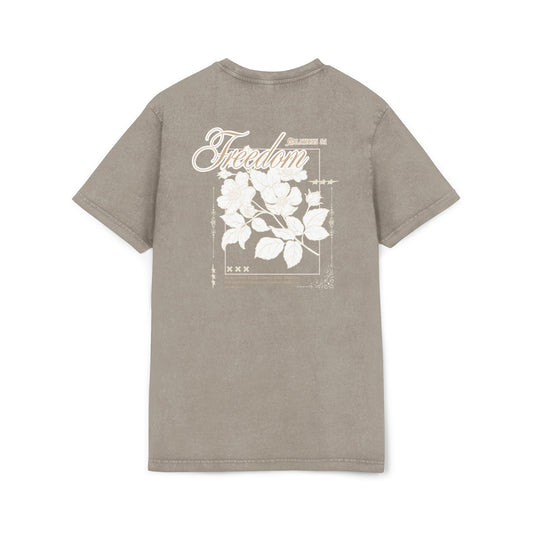 Acid Washed Freedom Tee, Vintage Graphic T-Shirt, Casual Wear, Unisex Fashion, Gift for Her/Him, Summer Style Outfit